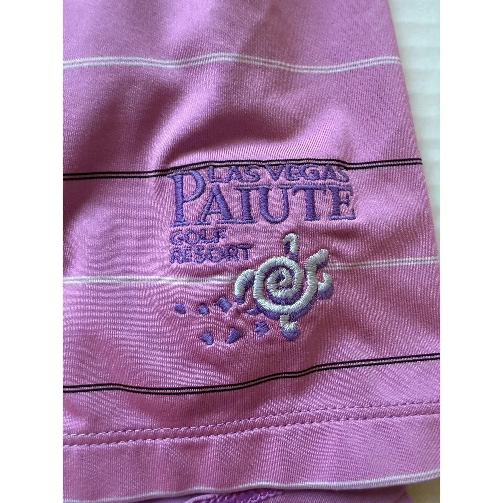 RALPH‎ LAUREN RLX - Men's Las Vegas Paiute Resort Pink Golf Polo Shirt - X-Large